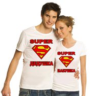Парные футболки Супер дедушка и супер бабушка